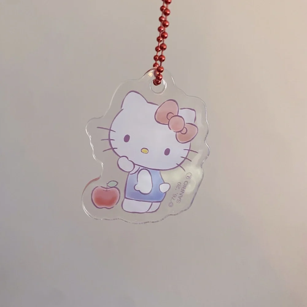 Sanrio Hello Kitty Plastic Keychain for Bag or Keys